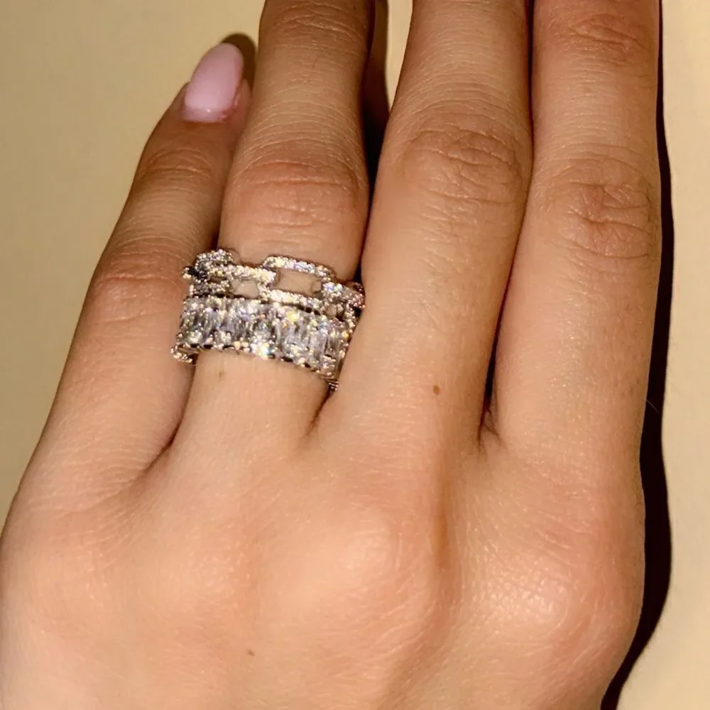 Diamond ring set  M658 - Picture 3 of 3